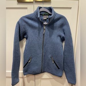 Women’s Small IBEX Boiled Wool Jacket - Cornflower Blue